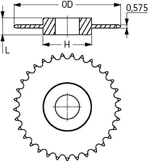 Звездочка PHS 80-1C84